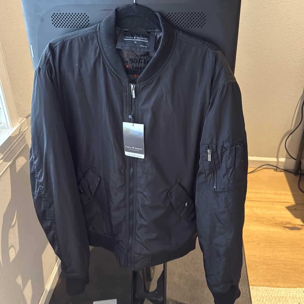 Official with Tags Brand New Grace & Frankie Season 6 XL Black Bomber Jacket